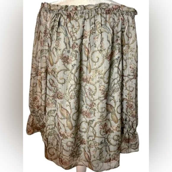Soft Surroundings 3/4 Sleeve Aitana
Peasant Floral On/Off Shoulder Blouse - Picture 5 of 8